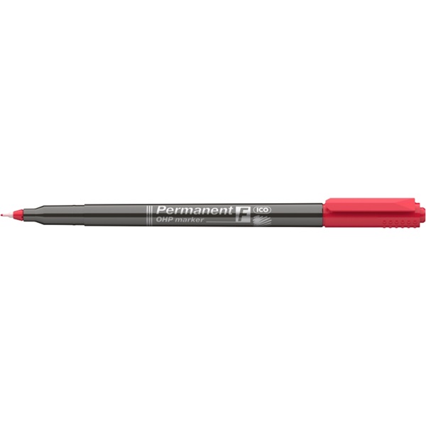ICO OHP F 0,5mm piros permanent marker