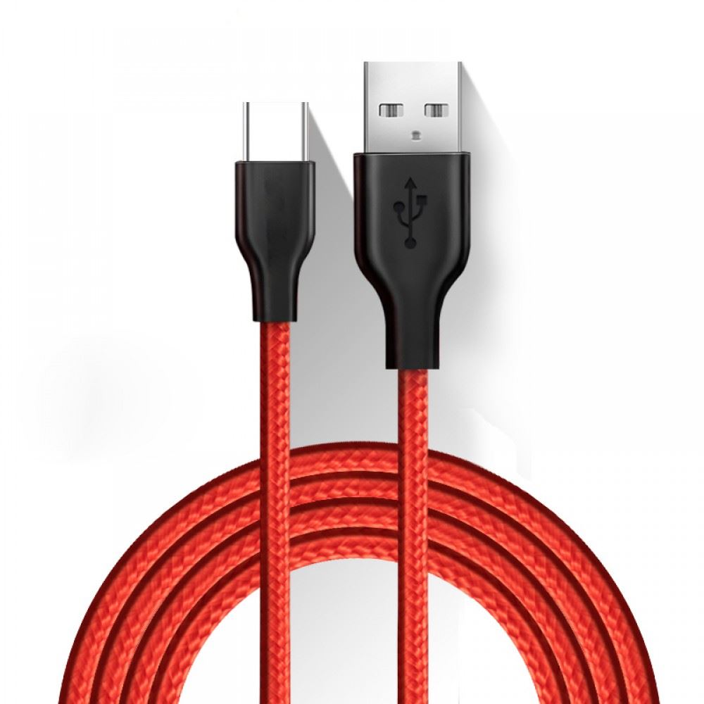Cellect USB-A - Type-C szövetborítású adatkábel 1m piros-fekete (MDCU-TEXT-TYPEC-R) Cellect USB-A - Type-C szövetborítású adatkábel 1m piros-fekete (MDCU-TEXT-TYPEC-R)