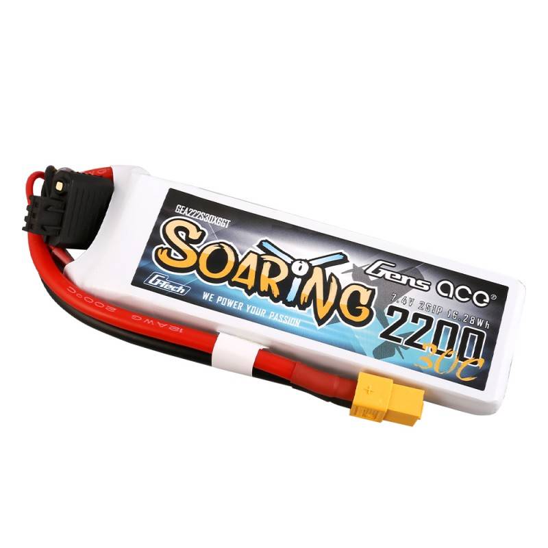Gens Ace G-Tech Soaring 2200mAh 7.4V 30C 2S1P XT60 akkumulátor Gens Ace G-Tech Soaring 2200mAh 7.4V 30C 2S1P XT60 akkumulátor