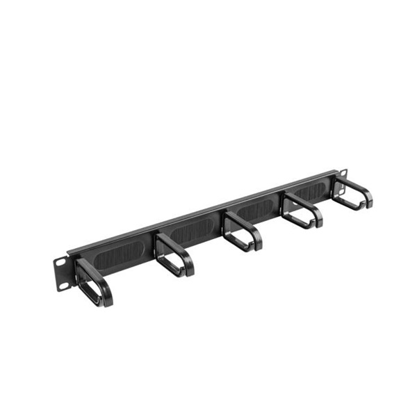 Lanberg 1U 19" fésűs kábelrendező fekete (AK-1203-B)