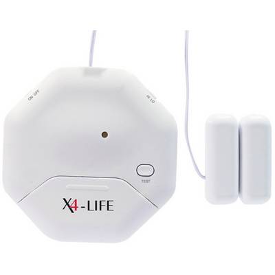 Üvegtörés érzékelő és ajtó- és ablak riasztó, 95 dB X4-LIFE 701331