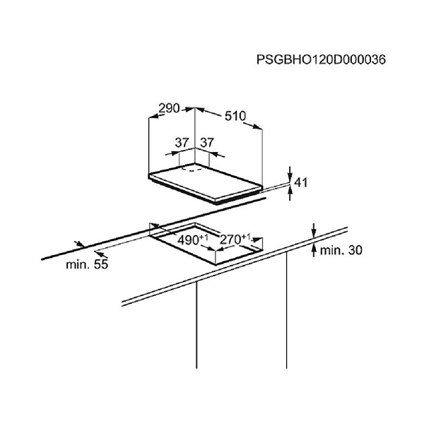 Electrolux EGG3322NVX Beépíthető gáz főzőlap Electrolux EGG3322NVX Beépíthető gáz főzőlap