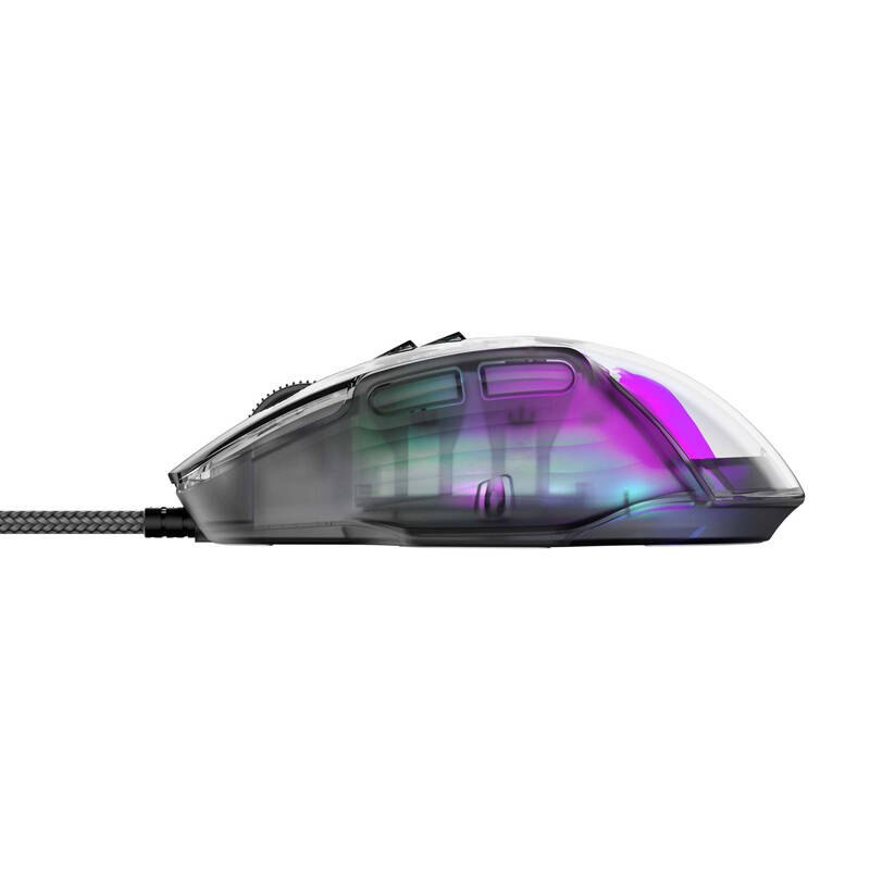 Havit MS1011SE vezetékes gamer  egér átlátszó-fekete 