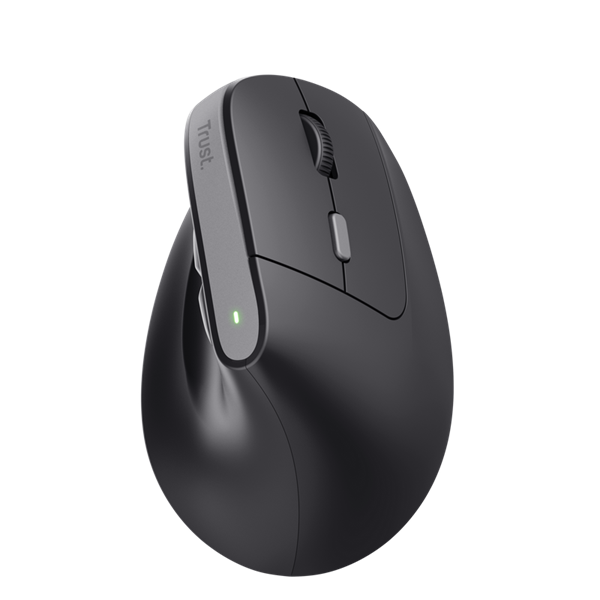 Trust 25145 Bayo II Ergonomic vezeték nélküli fekete egér
