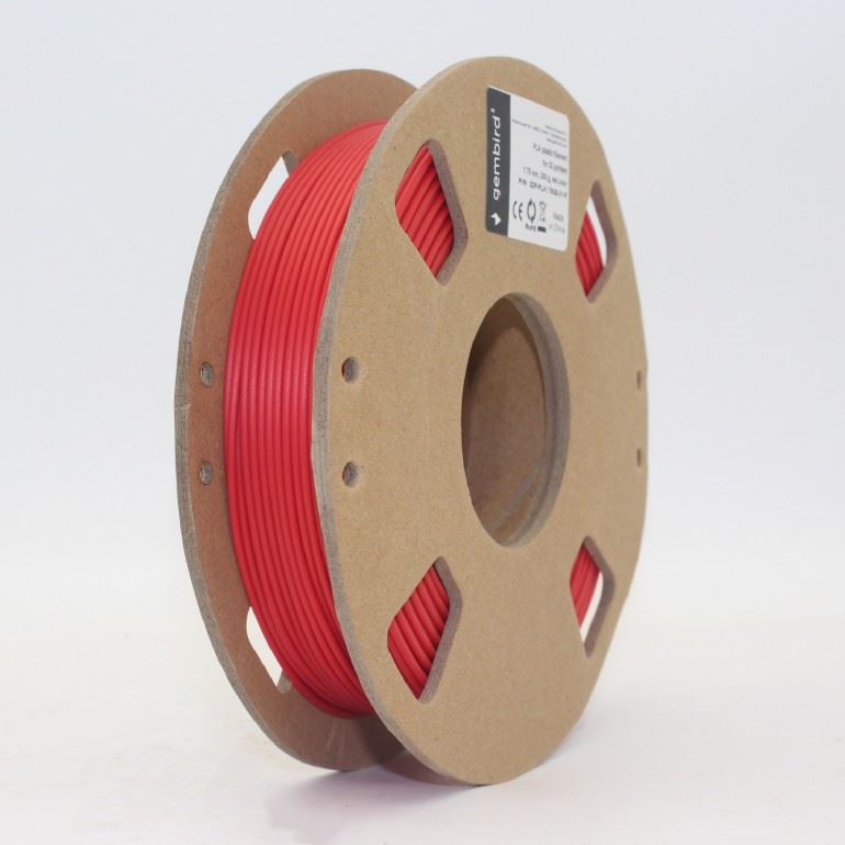 Gembird 3DP-PLA1.75GE-01-R Filament PLA  1,75mm 200g GEMMA printer spool  Piros