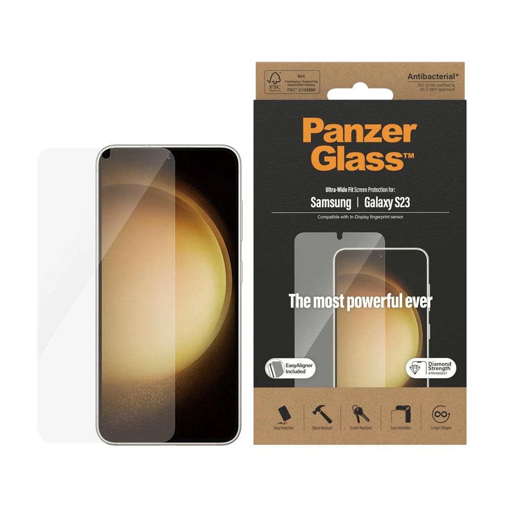PanzerGlass Samsung Galaxy S23, UltraWide Fit AB kijelzővédő 
