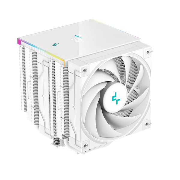 DeepCool  AK620 DIGITAL SE WH  28 dB  max  117,21 m3/h 4pin csatlakozó  6 db heatpipe  2x12cm  PWM RGB CPU Cooler