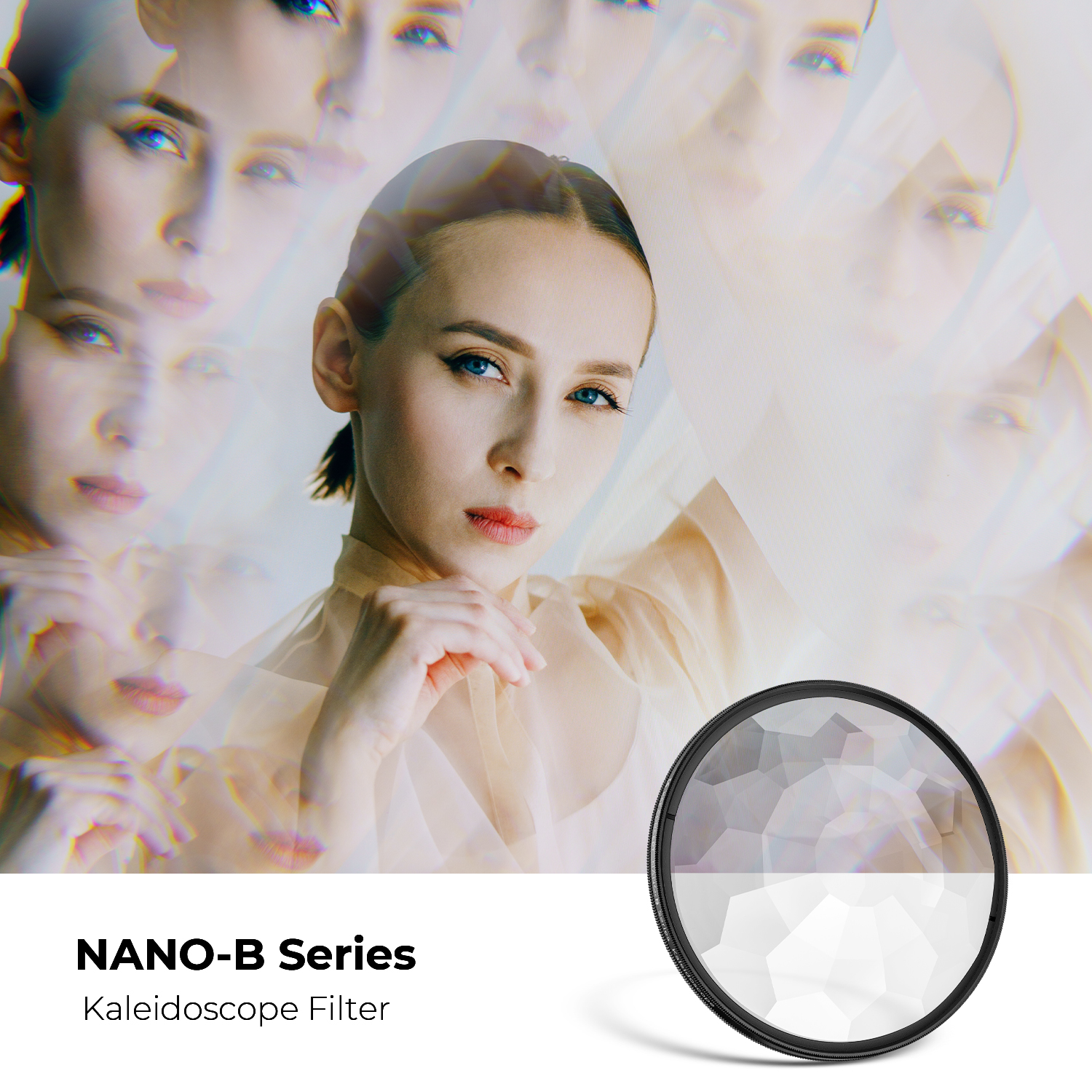 K&F Concept Nano-B Series kaleidoszkóp, effekt szűrő, 58mm