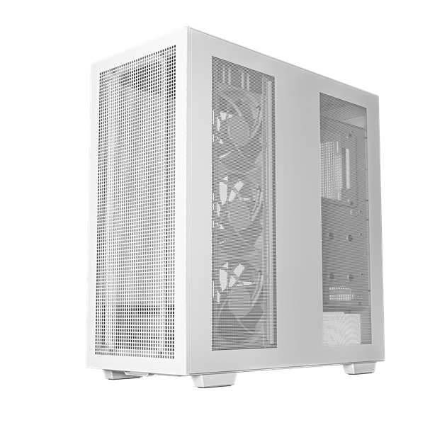 DeepCool Számítógépház - MORPHEUS WH (fehér, moduláris, 1x420mm venti,Mini-ITX /M-ATX /ATX /E-ATX, 4xUSB3.0, 1xUSB-C)