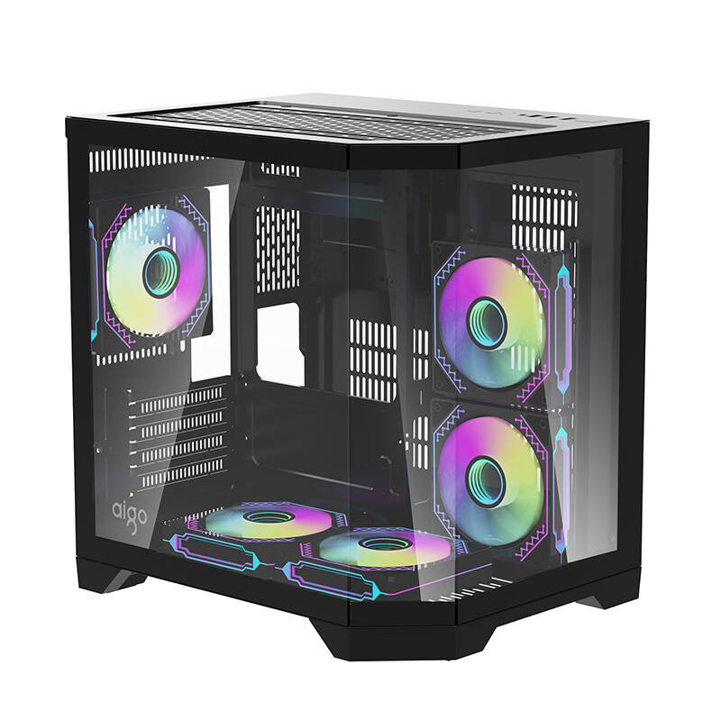 Darkflash FT350 számítógépház + 5 ARGB ventilátor (fekete)