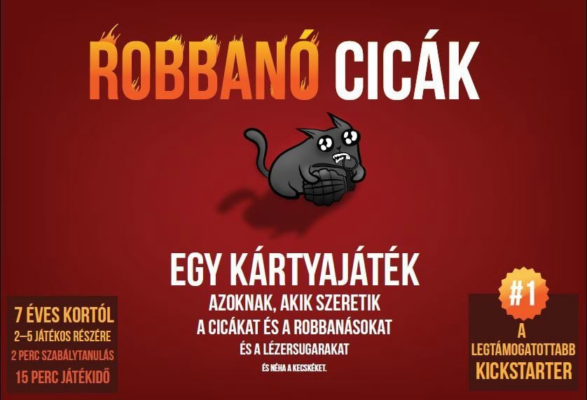 Robbanó cicák társasjáték (ASM34566)