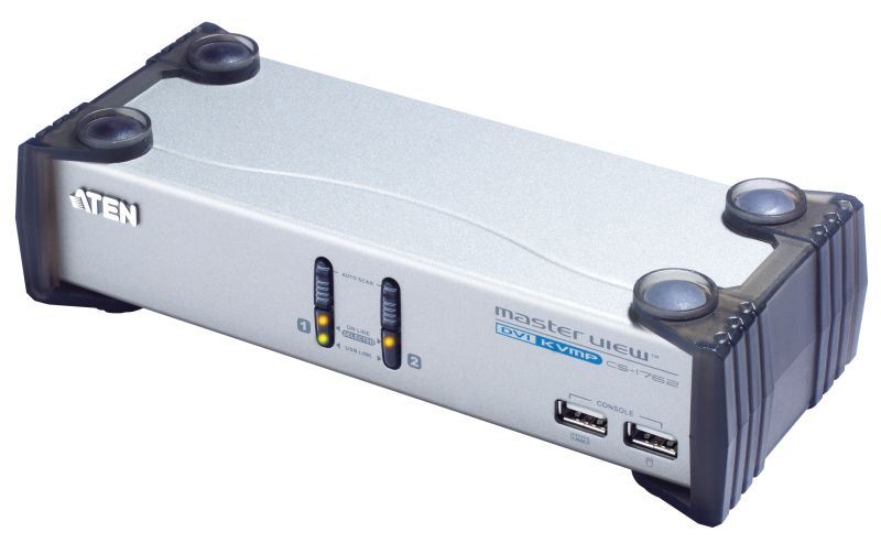 ATEN KVM Switch 2PC USB DVI + kábelkészlet (CS1762) ATEN KVM Switch 2PC USB DVI + kábelkészlet (CS1762)
