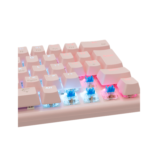  White Shark GK-002421-P/BL-US WAKIZASHI vezetékes mechanikus gamer billentyűzet Rózsaszín US