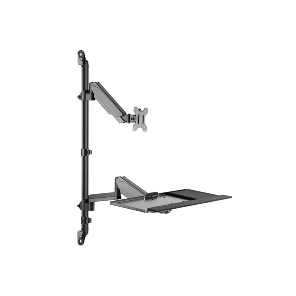 Equip 650170 17"-32" 1 monitor dönthető forgatható Max.: 8kg Munkaállomás fali konzol Fekete Equip 650170 17"-32" 1 monitor dönthető forgatható Max.: 8kg Munkaállomás fali konzol Fekete