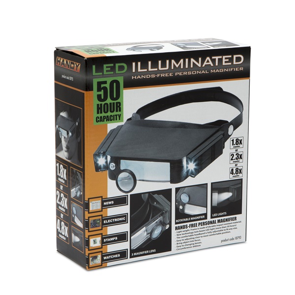 Handy 10793 LED-es fejpántos nagyító