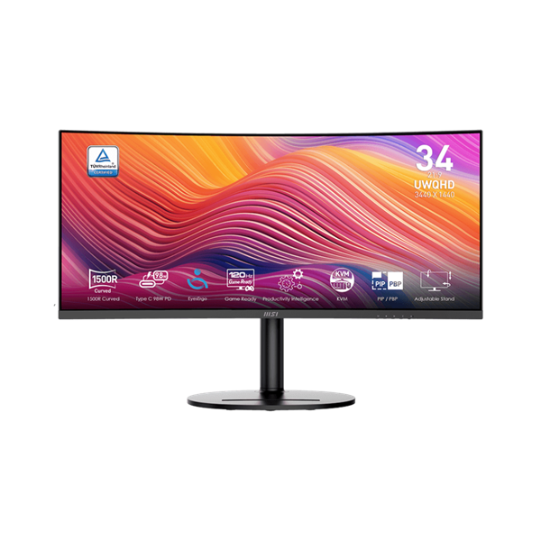 MSI Business Modern MD342CQP 34" QHD 3440x1440  100Hz  Ívelt Monitor 