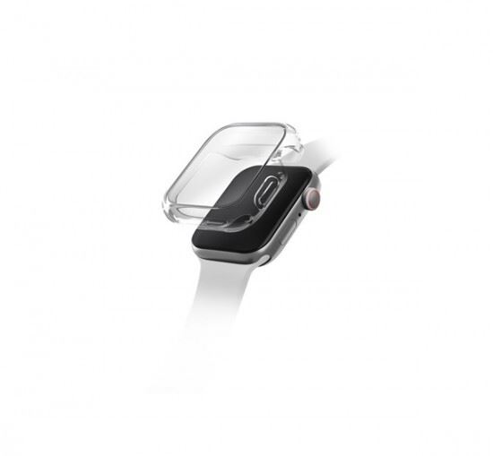 Uniq Garde Hybrid Apple Watch 45mm tok, tempered kijelző fóliával, átlátszó (UNIQ-45MM-GARCLR)