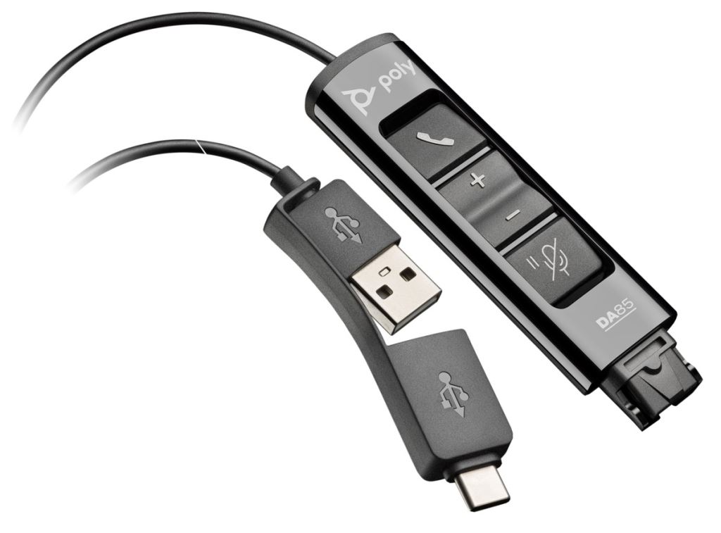 Poly DA85 QD headset adapter (218267-01)