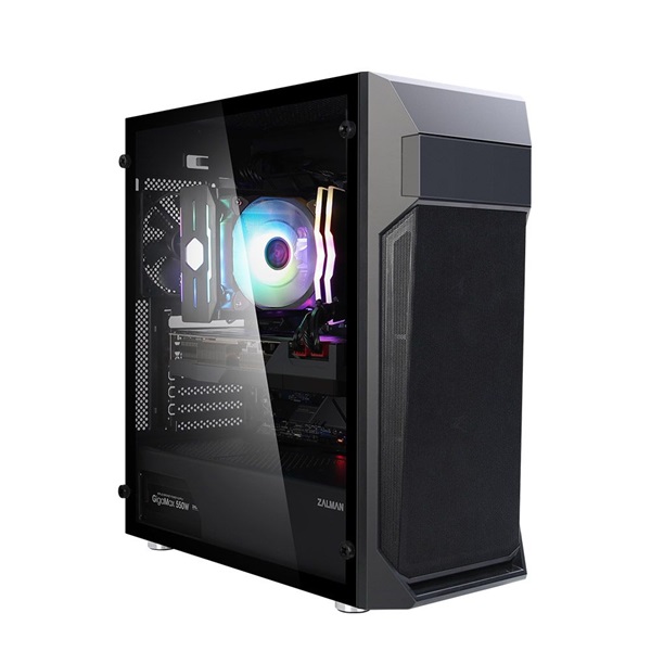 Zalman Z1 Plus táp nélküli ablakos ház fekete