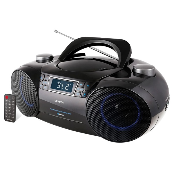 Sencor SPT 4700 FM rádió CD/BT/MP3/SD/USB/AUX fekete Sencor SPT 4700 FM rádió CD/BT/MP3/SD/USB/AUX fekete