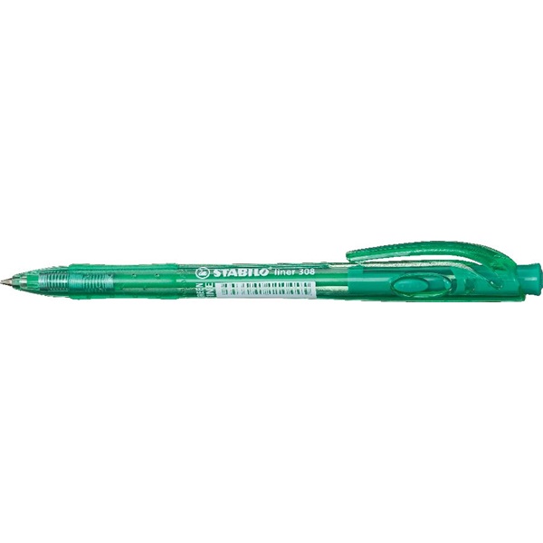 Stabilo Liner 308 10 db/csomag zöld golyóstoll