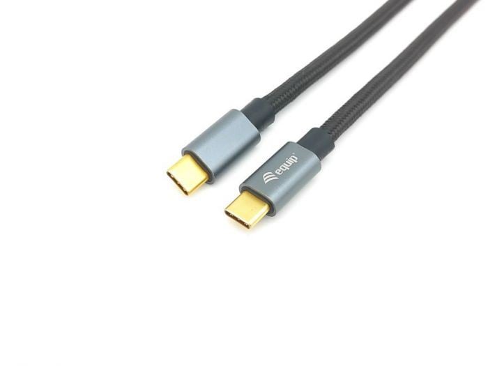 Equip 128354 USB-C - USB-C kábel 1m fekete-szürke Equip 128354 USB-C - USB-C kábel 1m fekete-szürke