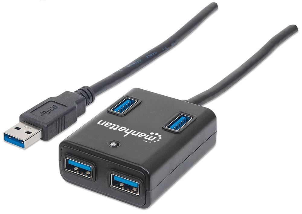Manhattan SuperSpeed 4 portos USB 3.0 HUB (162296) Manhattan SuperSpeed 4 portos USB 3.0 HUB (162296)
