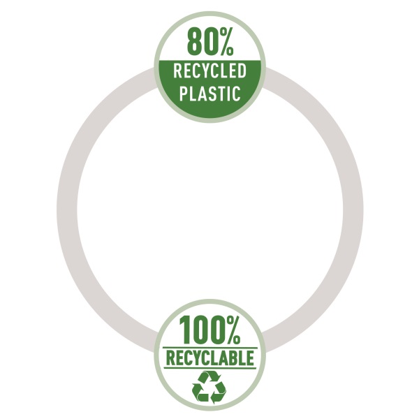 Irattartó tasak, A4, PP, patentos, LEITZ "Recycle", sárga