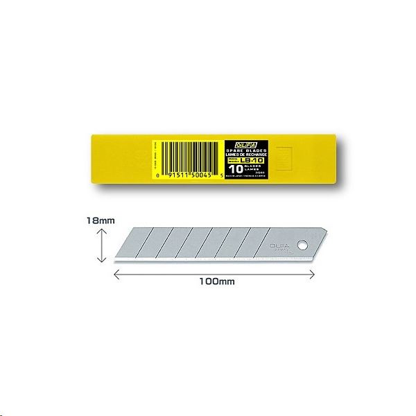 OLFA penge, 18 mm 10db (LB-10) OLFA penge, 18 mm 10db (LB-10)