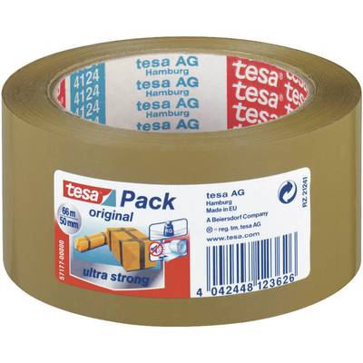 Tesa csomagoló ragasztószalag, barna (H x Sz) 66 m x 50 mm TESA Tesapack® Ultra Strong Tesa csomagoló ragasztószalag, barna (H x Sz) 66 m x 50 mm TESA Tesapack® Ultra Strong