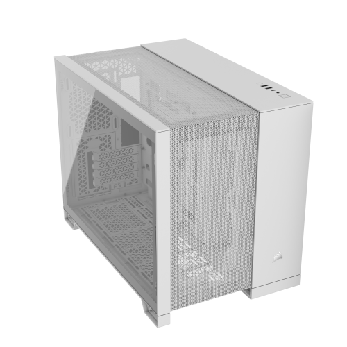 CORSAIR 2500D Airflow Tempered Glass Mid-Tower számítógépház Fehér