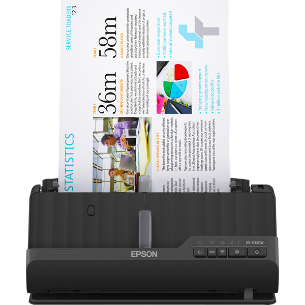 Epson WorkForce ES-C320W Lapáthúzós Szkenner Black