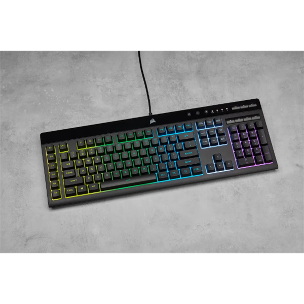 CORSAIR K55 RGB PRO Vezetékes Billentyűzet Gaming Cseppálló US fekete CORSAIR K55 RGB PRO Vezetékes Billentyűzet Gaming Cseppálló US fekete