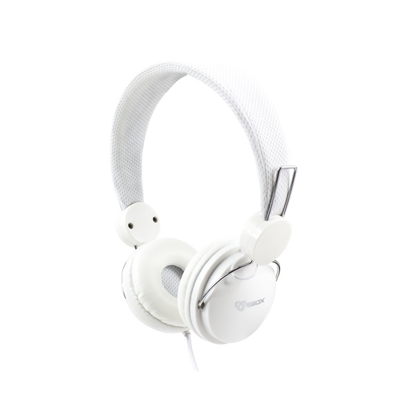 Sbox HS-736W Mikrofonos fejhallgató Fehér 