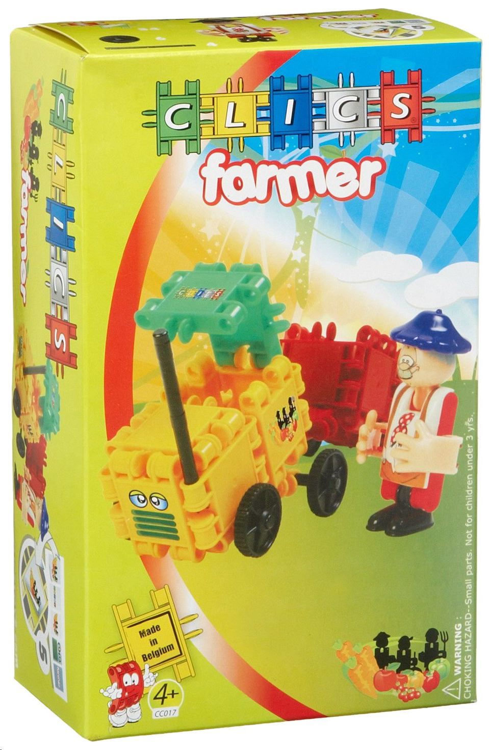 Clics Traktor farmerrel építőjáték szett (CC017)