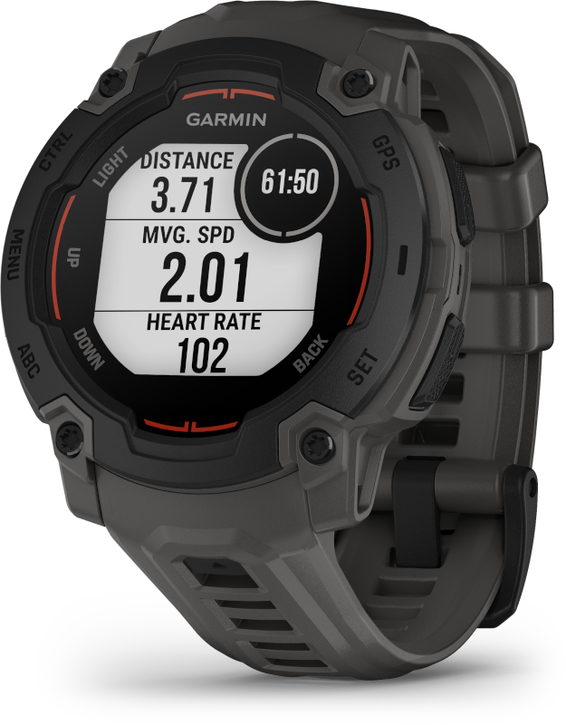 Garmin Instinct E 45mm okosóra fekete-sötétszürke szíjjal