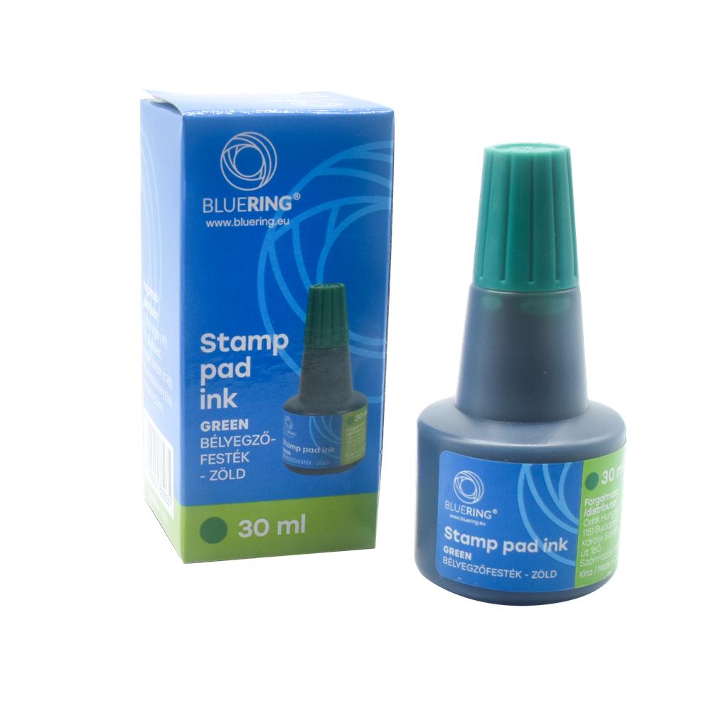 Bluering Bélyegzőfesték 30ml,  Flower zöld