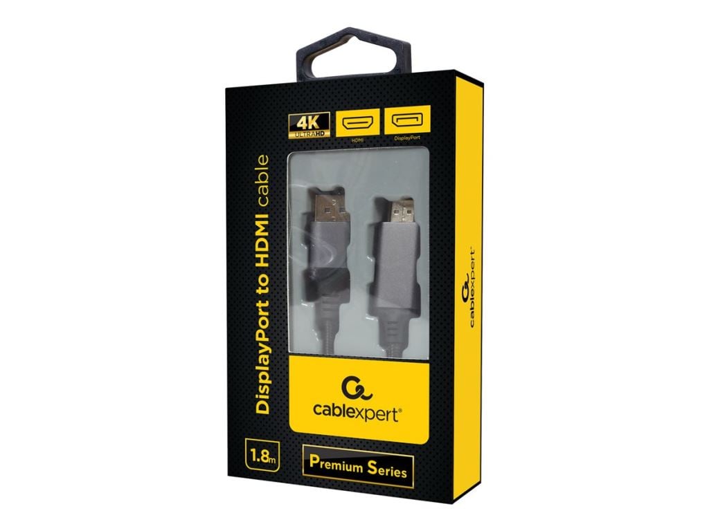 Gembird CC-DP-HDMI-4K-6 DisplayPort - HDMI kábel 1.8m Gembird CC-DP-HDMI-4K-6 DisplayPort - HDMI kábel 1.8m