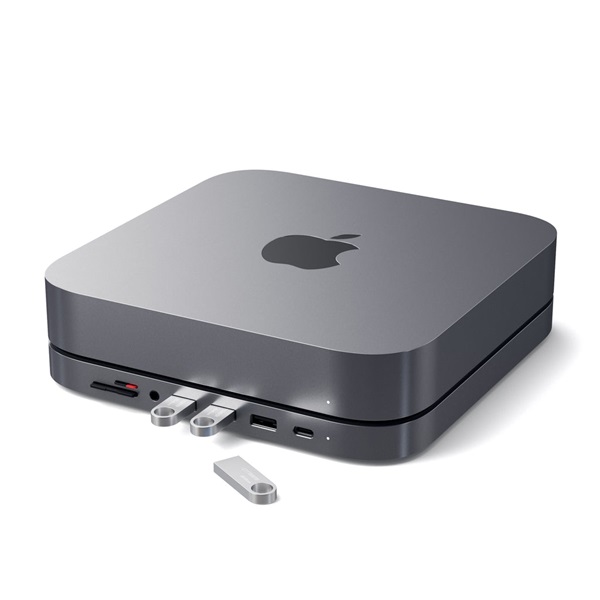 Satechi ST-ABHFM Type-C Mac Mini asztroszürke HUB és állvány Satechi ST-ABHFM Type-C Mac Mini asztroszürke HUB és állvány
