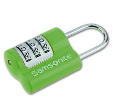 Samsonite Travel Accessories számzáras bőrönd lakat zöld  U23*04103 
