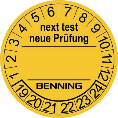 Ellenőrző címkék készülék bevizsgálókhoz, 300 db, 30 mm, Benning 756212 Ellenőrző címkék készülék bevizsgálókhoz, 300 db, 30 mm, Benning 756212