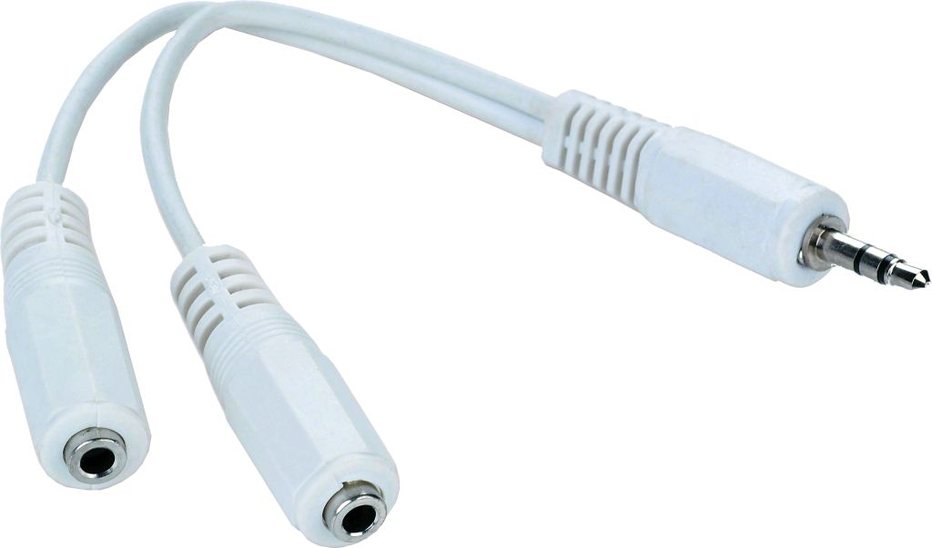 Gembird Cablexpert Adapter Stereo jack male 3.5 mm --> 2 x Stereo jack female 3.5 mm (CCA-415W) Gembird Cablexpert Adapter Stereo jack male 3.5 mm --> 2 x Stereo jack female 3.5 mm (CCA-415W)