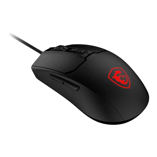 MSI ACCY FORGE GM100 6400dpi Optical GAMING Wired Egér  Fekete