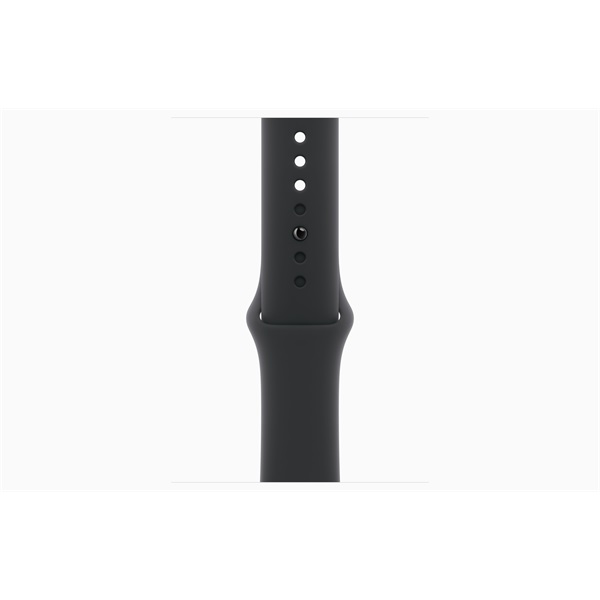 Apple Watch S10 GPS (46mm) kozmoszfekete alumínium tok fekete sportszíj (S/M) okosóra