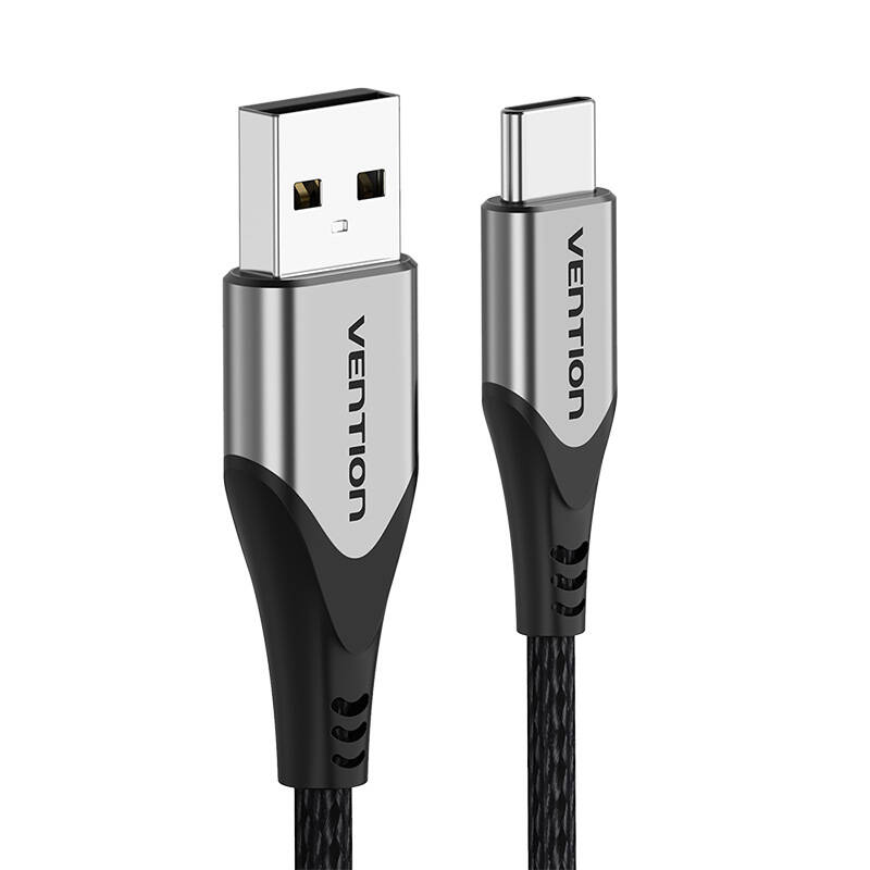 USB 2.0 A to USB-C 3A Cable Vention CODHF 1m Gray USB 2.0 A to USB-C 3A Cable Vention CODHF 1m Gray