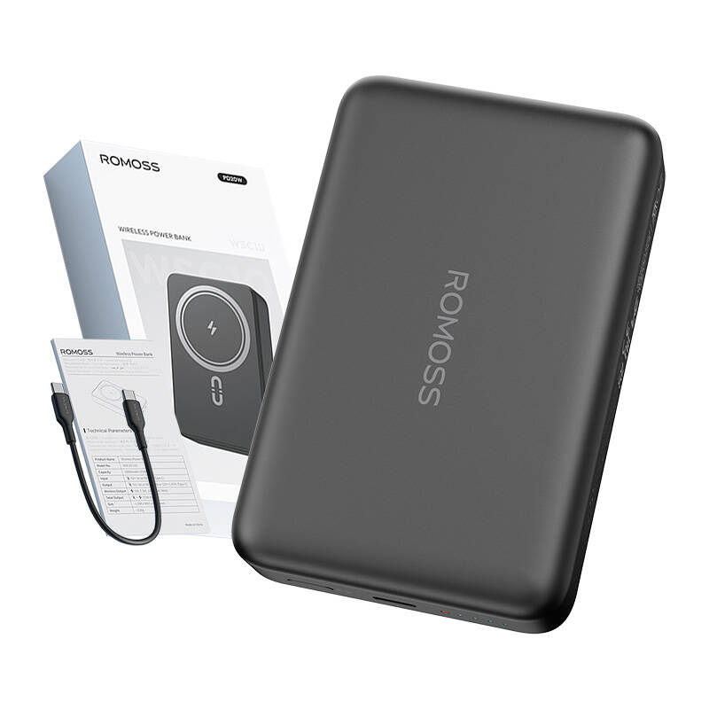  Romoss WSC10 10000mAh 20W Powerbank Fekete