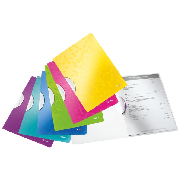 Leitz Wow Colorclip jégkék gyorsfűző