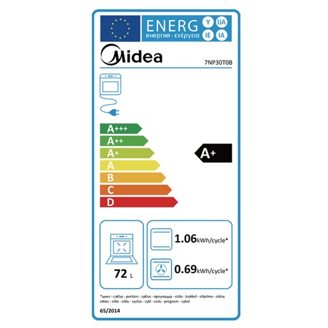 Midea 7NP30T0B Beépíthető elektromos sütő Midea 7NP30T0B Beépíthető elektromos sütő