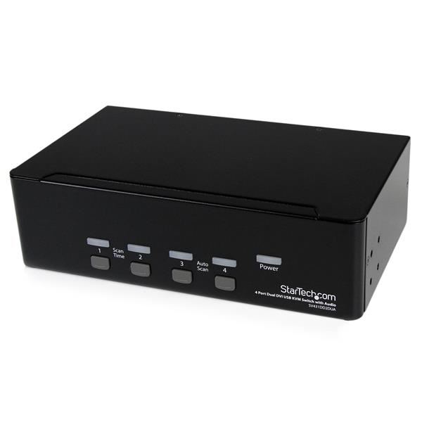 Startech.com KVM Switch 4PC Dual DVI (SV431DD2DUA) Startech.com KVM Switch 4PC Dual DVI (SV431DD2DUA)