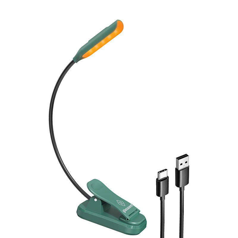Glocusent mini GLCSNTBL102G csíptethető könyvvilágítás USB-C Vezeték nélküli lámpa Zöld Glocusent mini GLCSNTBL102G csíptethető könyvvilágítás USB-C Vezeték nélküli lámpa Zöld